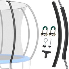 Curved Trampoline Poles Replacement, 1 Lower & 1 Upper Safety Trampoline Pole…