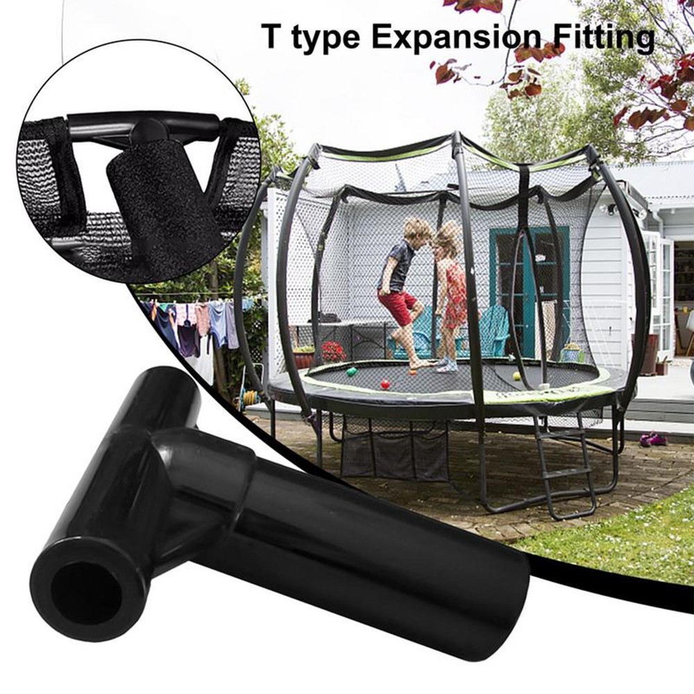 3Pcs Trampoline Enclosure Pole End T Shaped Pipe Sleeve
