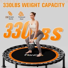 Indoor Outdoor Fitness Trampoline Mini Foldable Exercise Equipment Weight Loss