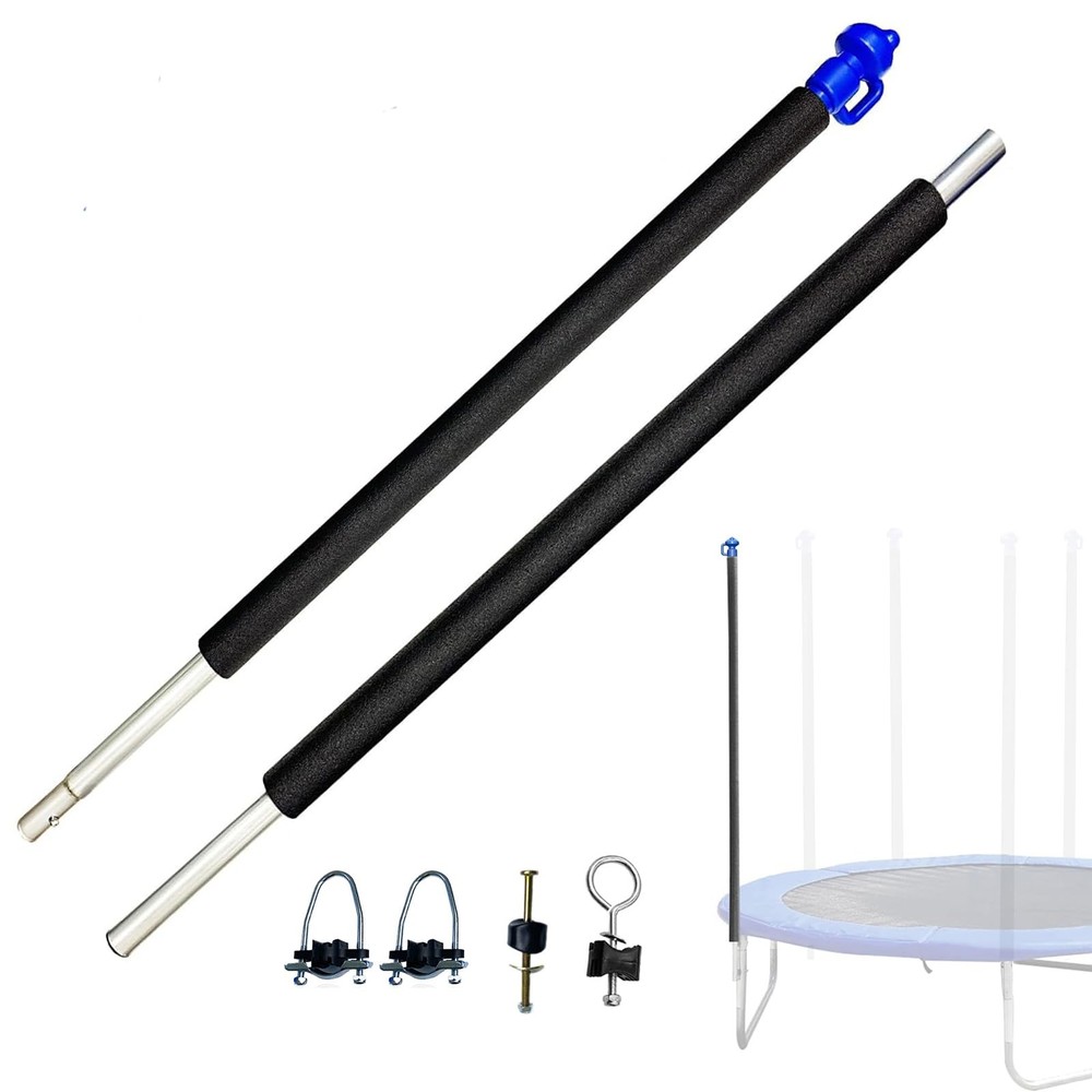 1 Lower, 1 Upper Trampoline Replacement Poles, Fit for 10′-16′ Trampoline Frame,
