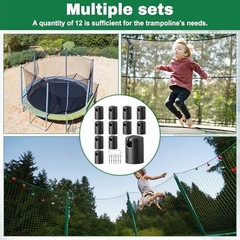 12 Pcs Trampoline Pole Caps, 1.2 Inch Diameter Trampoline Enclosure Pole Caps
