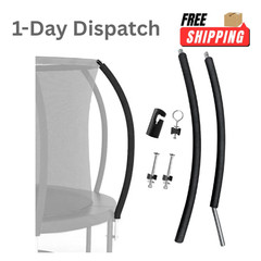 .MSSVIGING Trampoline Curved Pole Kit 10-16ft with Hardware