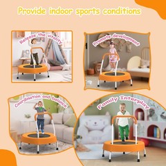 28inch Toddler Trampoline for Kids 1 Year Plus with Handle, Baby Gifts