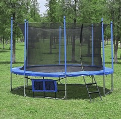 12′ FT Round Trampoline Safety Pad Replacement EPE Foam Blue Spring Frame Cover