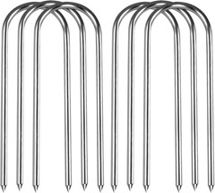 12inch Trampolines Wind Stakes Heavy Duty U Type Sharp Ends Safety Ground Anchor