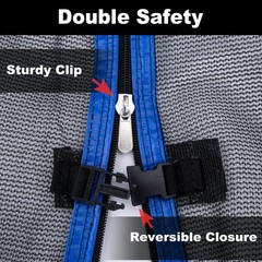 Replacement Round Trampoline Safety Net for 15ft Enclosure Frame 6 Straight Pole