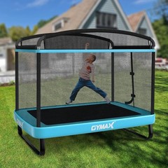 6FT Toddler Rectangle Recreational Trampoline with Swing & Enclosure Safety Net