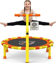 ANCHEER 38” Kids Trampoline with Adjustable Handle, Indoor Outdoor