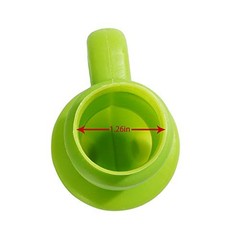 1.26″ Diameter Trampoline Enclosure Pole Cap for Net Hook, 6 Pieces, Green,