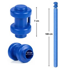 Trampoline Foam Tubes Set 8 Piece 8 x 180cm with Poles Caps Poles…