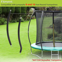 Trampoline Poles Replacement for Skywalker or Jumpzylla,Galvanized Trampoline En