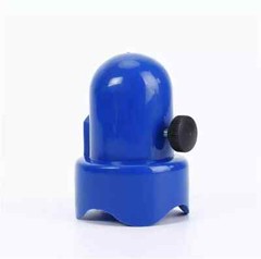 1.5″ Diameter Trampoline Enclosure Pole Caps with Screw Thumb, Blue, Only Fit in