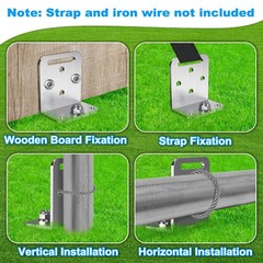 18” Ground Anchors Screw in Earth Anchor 10mm Solid Steel with L Bracket for…