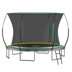 14ft Springfree No Gap Trampoline with Safety Net – Green