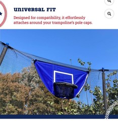 Botabee Trampoline Basketball Hoop & Mini Balls | Waterproof & Safe Dunking NEW