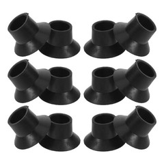 12Pcs Rubber Trampoline Leg Pads 1 Inch Noise Reduction Anti Slip Foot Caps