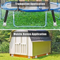 4 Pack Ground Anchors Screw in Mobile Home Anchors Kits Wide Tapered