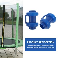 10Pcs Reusable Blue Plastic Trampoline Pole Fixing Caps Protector