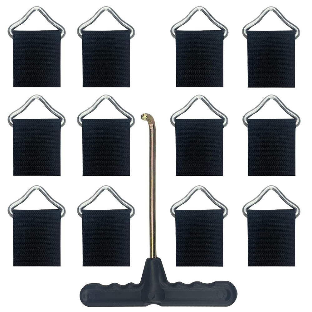 12pcs Trampoline Triangle Buckle Trampoline Springs Trampoline Mat Triangle Rin…