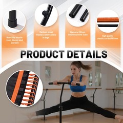 Mini Fitness Trampoline Indoor Outdoor Rebounder w/ Foam Handle Bar For Adults