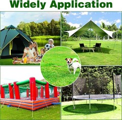 Ground Anchors Screw in, 18 Inch 4 Pack Spiral Swing Set Trampoline Earth Anc…