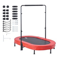 Foldable Mini Trampoline 56x36in for Age 3-12 Indoor Outdoor