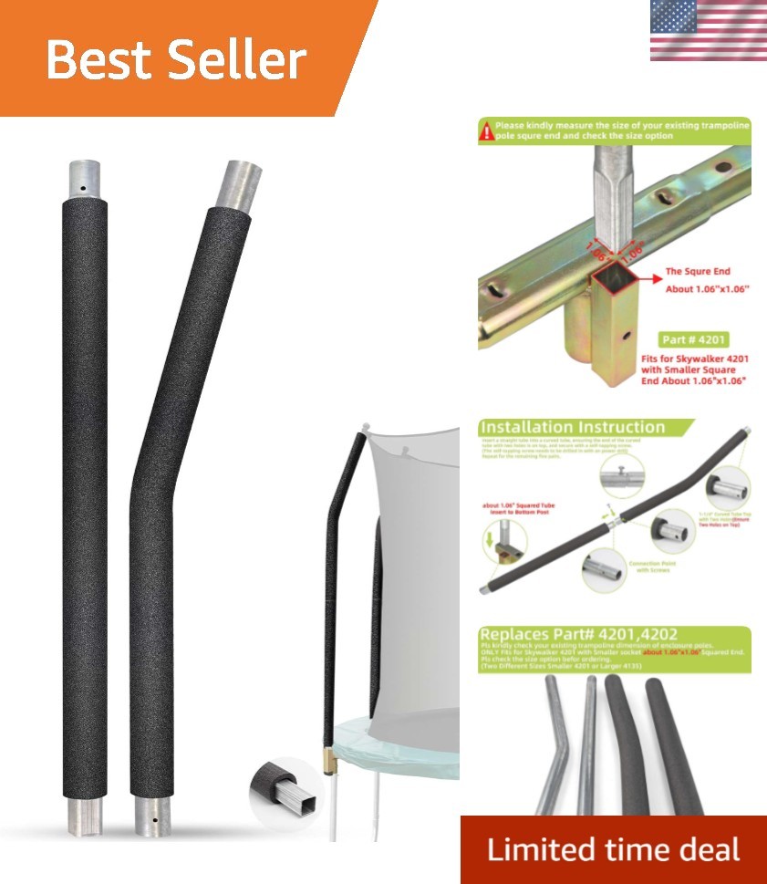 Trampoline Poles Replacement for Skywalker Or Jumpzylla,Galvanized Trampoline…