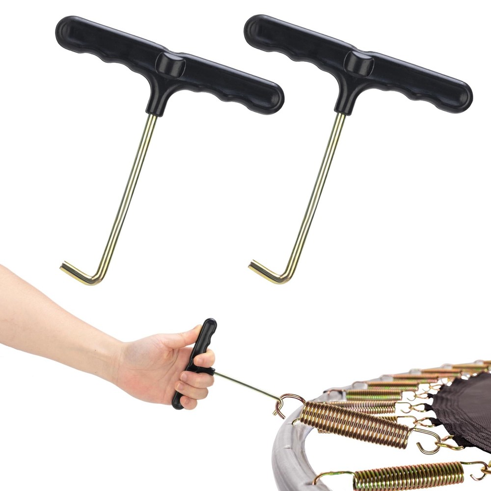 2 Pack Trampoline Spring Pull Tool, Trampoline Parts and , Stainless Steel T-…