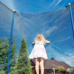 Trampoline Safety Net Enclosure Netting Replacement for 12/13/14/15 Ft Frames