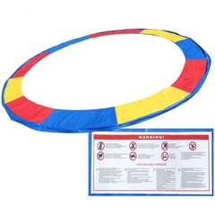 Safety Pad Spring Round Frame Pad Cover Replacement 12FT Trampoline Multi Color