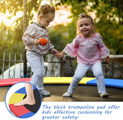 8Ft 10Ft 12Ft 14Ft 15Ft 16Ft Trampoline Pad, Tear-Resistant Edge Cover Springs P