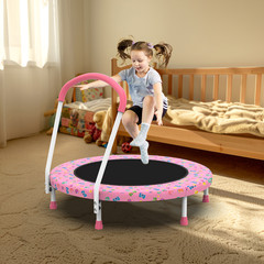 36inch Trampoline for Kids Ages 1-6 Indoor Outdoor Trampoline with Handle Fun