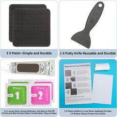 Trampoline Patch Repair Kit 4″X 4″ Square On Patches | Repair Trampoline Mat …