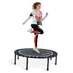 40″-48″ Silent Mini Trampoline Fitness Trampoline 48″ Round Blue (NO Handle)