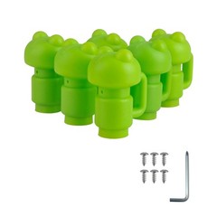 ZIZILAND 1.26″ Diameter Trampoline Enclosure Pole Cap for Net Hook, 6 Pieces,…