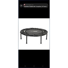 BCAN 36″ Mini Fitness Trampoline Rebounder Exercise New Open Box 250lb