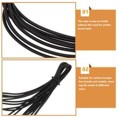 5 Pcs Trampoline Rope Netting Cord Bungee Replacement
