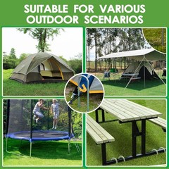 Ground Anchor, 30cm Ground Posts, Galvanised Steel Ground Anchor Trampoline, Rebar S…