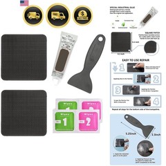 Hareyou Trampoline Patch Repair Kit 4″X 4″ Square On Patches | Repair Trampol…