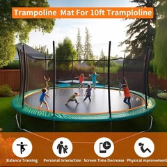 Fits 10FT Trampoline 60 Rings & (102.8″|8.56ft) Mat-Fits 5.3-5.7″ Springs