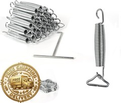 24 Pcs 5.5 inch Replacement Trampoline Springs + 24 Pcs Triangle Ring Buckle + 1