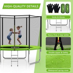 ASTM Trampoline SKOK Kids 400LBS Outdoor w Net
