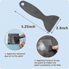Trampoline Patch Repair Kit 4″x4″ Square Tear Hole Multipurpose Easy To Use