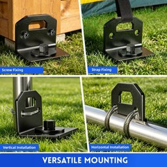 24″ Mobile Home Anchors Black