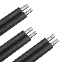 Trampoline Replacement Enclosure Poles with Clamp and Hardware Fits 10-16FT S…