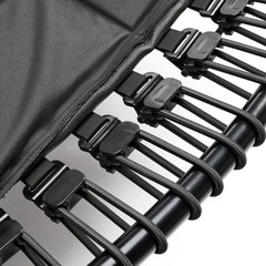 Sunny Health & Fitness Springless Fitness Trampoline Premium Adjustable Bungee