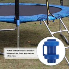 10Pcs Reusable Blue Plastic Trampoline Pole End Caps for Safety Fixing