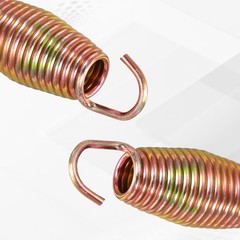 Trampolines Springs, 2Pcs & Carbon Steel & 3.5 Inch Rebounder Extension Spring