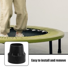 16 Pcs Trampoline Leg Replacement Chair Feet Tips Bar Stool Caps Rubber Pole