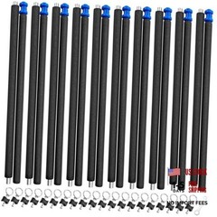 10 Sets Universal Trampoline Replacement Enclosure Poles Fit 8-16 Ft Straight
